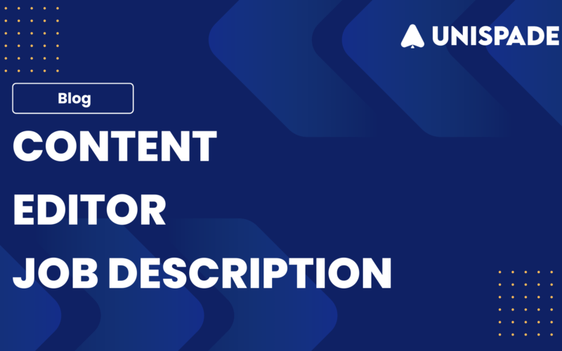 Content Editor Job Description Template