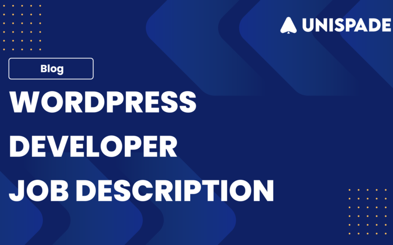 Wordpress Developer Job Description Template