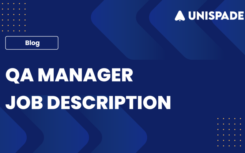 Qa Manager Job Description Template