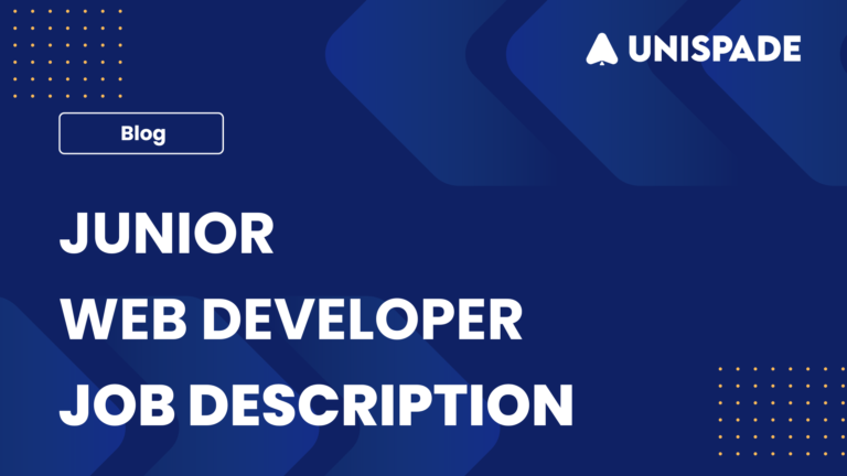 Junior Web Developer Job Description Template